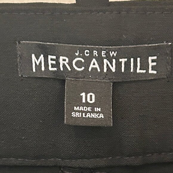 J. Crew Mercantile black pants w/ stretch sz 10 - Picture 5 of 12